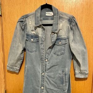 Skirted Fancy Denim Dress